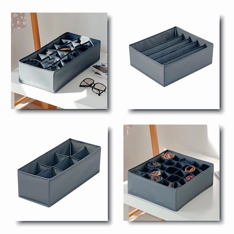 Sock Organizer Tray - 1 Stück Stoff-Unterwäsche-Aufbewahrungsbox, Schubladen-Organizer für die