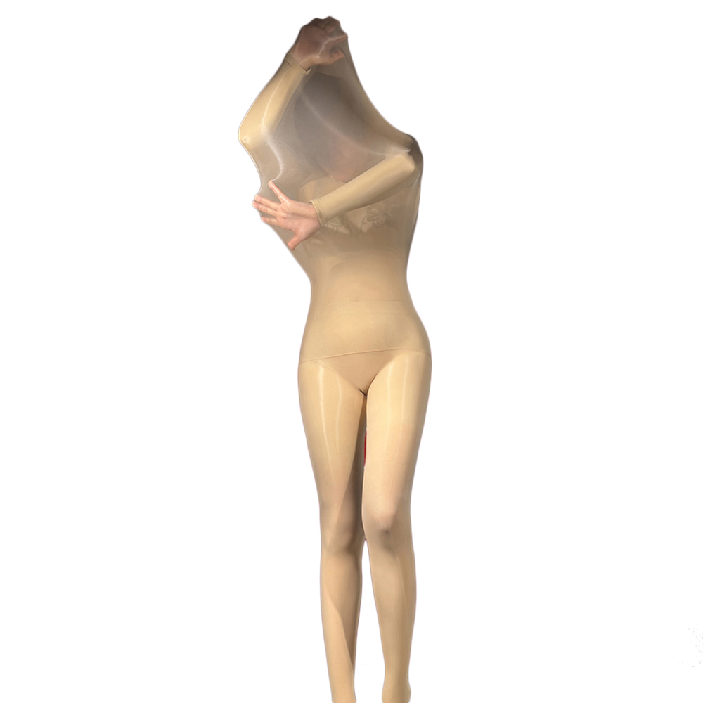Tights Pantyhose Sheer - Unisex Sexy Ölglänzender Bodysuit Transparente Strumpfhose