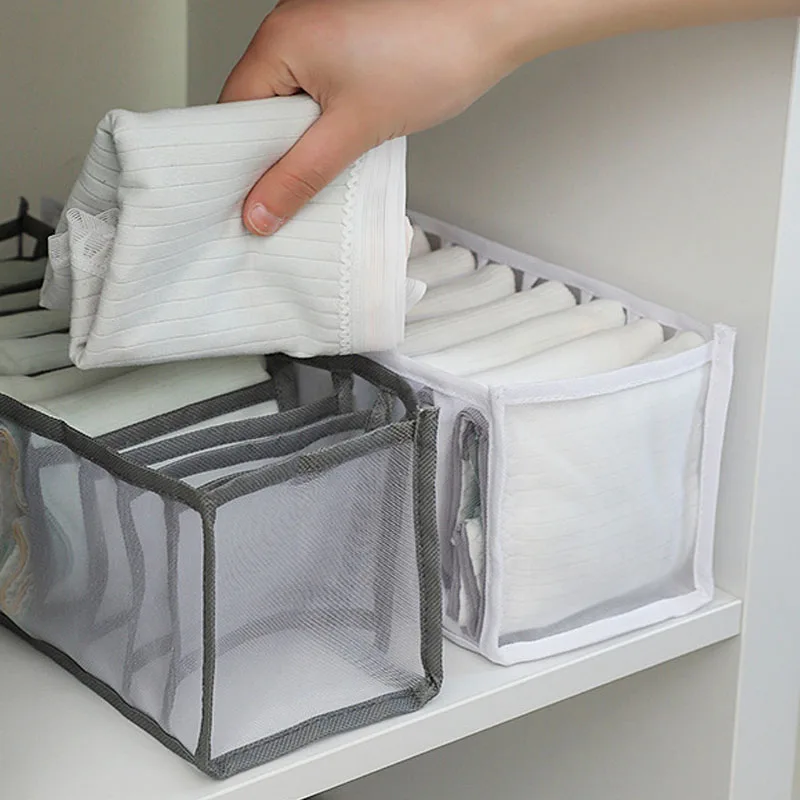 Sock Organizer Tray - Multifunktionale Aufbewahrungstasche für Babys mit Nylon-Netz-Schubladenteiler,