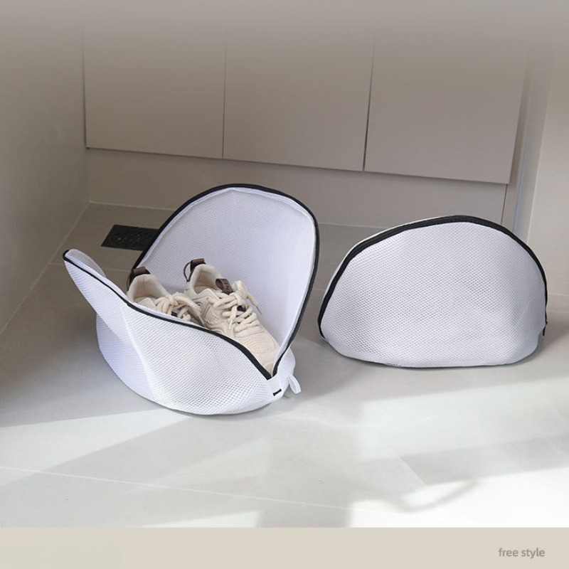 Sock Organizer Tray - Netz-Schuhwaschbeutel mit Reißverschluss, Wäsche-Organizer für Sneaker,