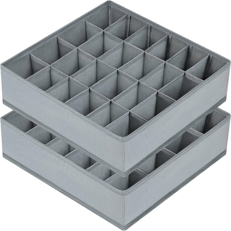 2 Stück 24-Fächer Stoff-Organi – Sock Organizer Tray Bewertung und Preis