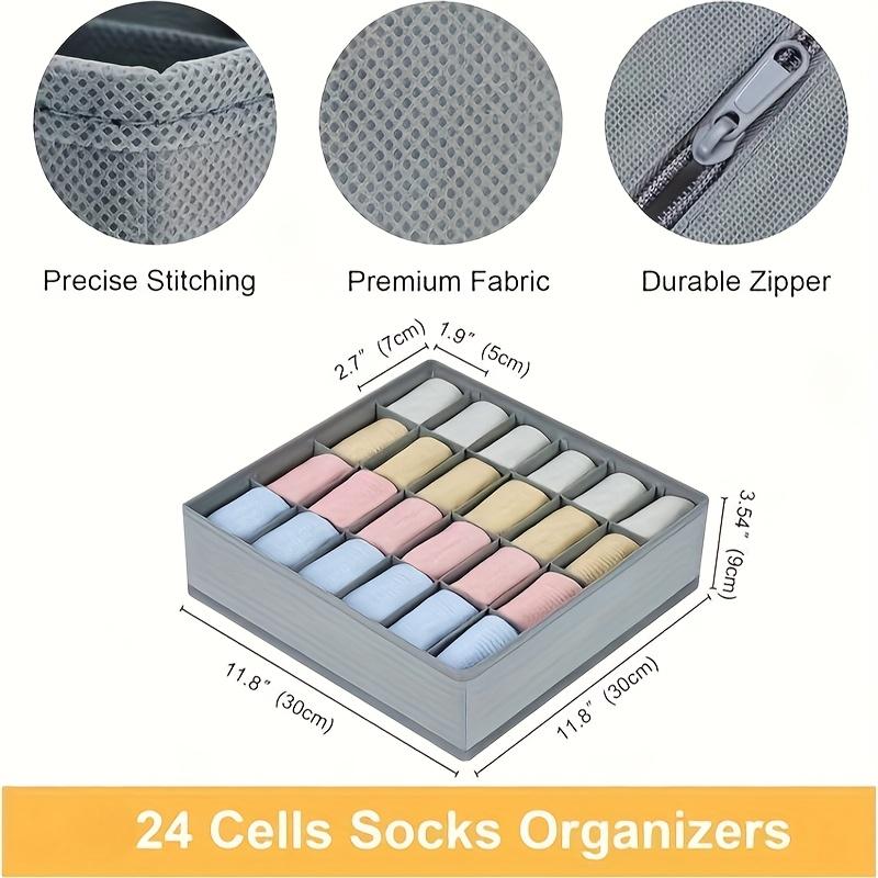 24-Fach Faltbare Aufbewahrungs – Sock Organizer Tray Bewertung und Preis