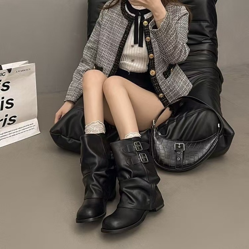 Schwarze Damenstiefel mit Dopp – Boot Sock Slouchy Bewertung und Preis
