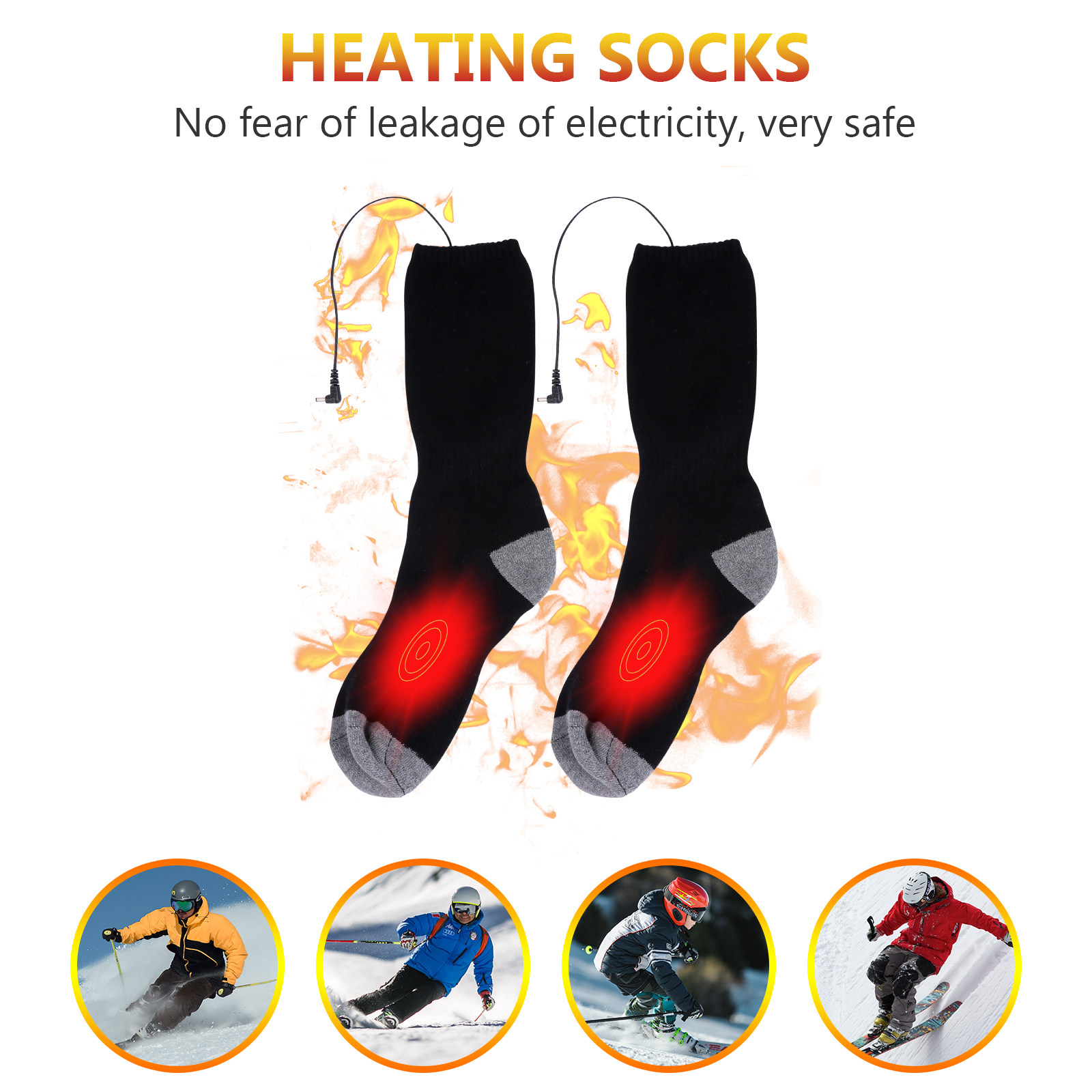 1 Set Heizsocken USB-betrieben – Thermal Sock Winter Bewertung und Preis