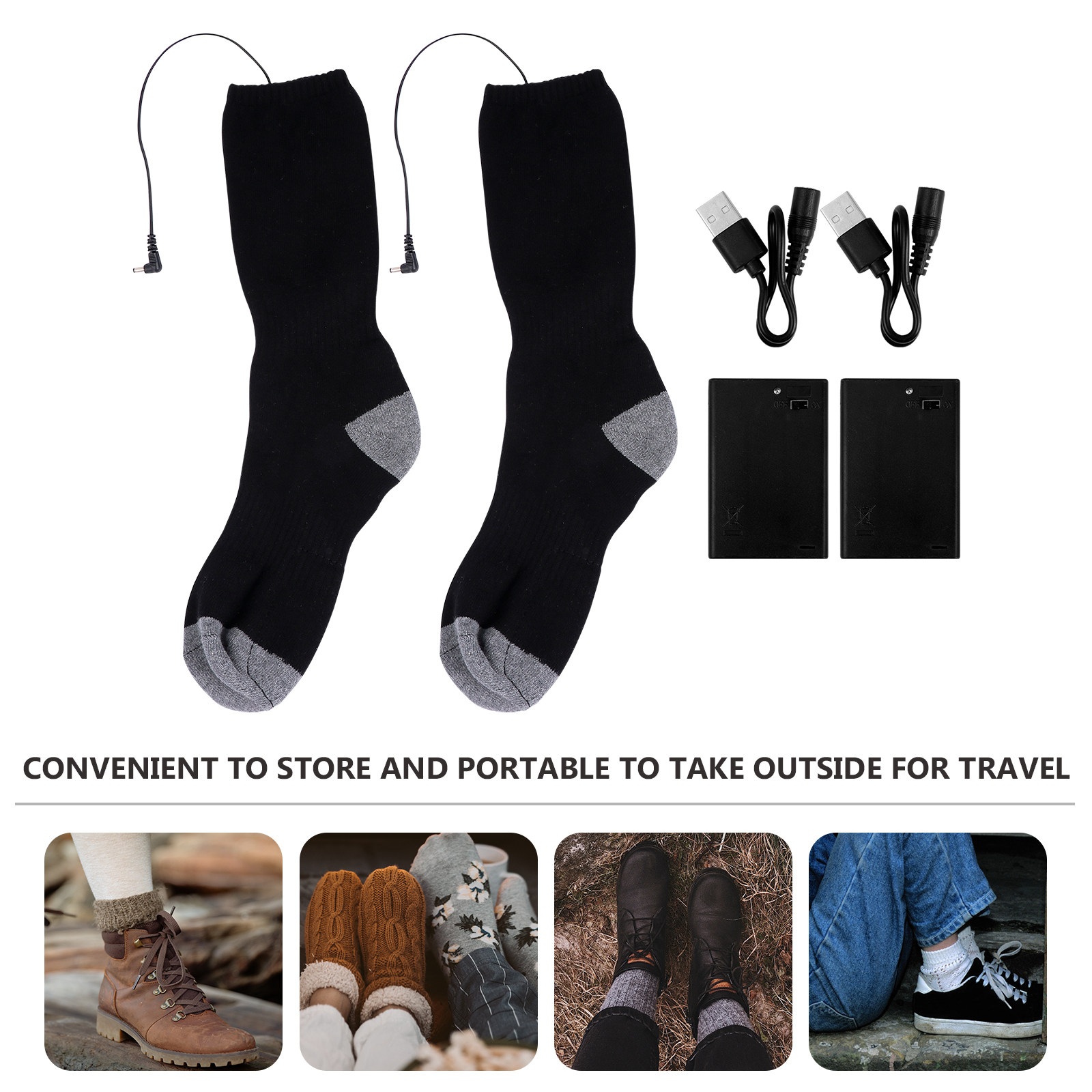 1 Set beheizte Socken, USB-Fuß – Thermal Sock Winter Bewertung und Preis
