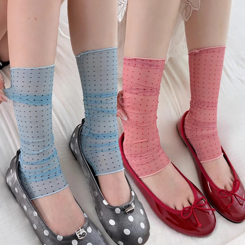 2026 Modische Polka-Dot-Spitze – Silk Sock Bamboo Bewertung und Preis